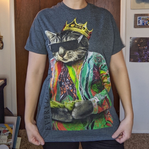 biggie smalls cat shirt